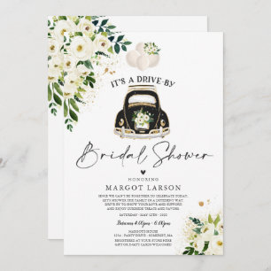 Conduite par une averse nuptiale Invitation Flore