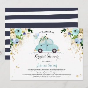 Conduite par une douche nuptiale Invitation Floral