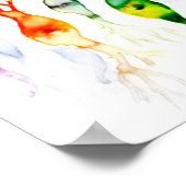 Cone-cellen en bipolaire neurond van het netvlies poster (Hoek)