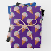 Cone Cone Cone Pattern Cute Cute Inpakpapier Vel (In situ)