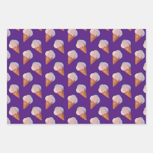 Cone Cone Cone Pattern Cute Cute Inpakpapier Vel (Voorkant)