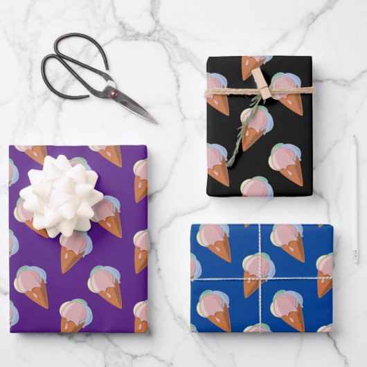 Cone Cone Cone Pattern Cute Cute Inpakpapier Vel (Voorkant)