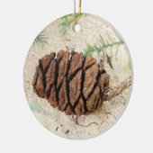 Cône d'arbre séquoia, ornement de séquoia géant (Gauche)