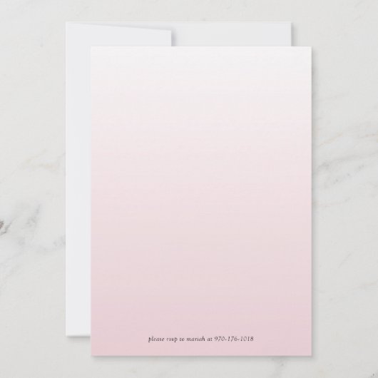 Cone de glace florale Invitation fête d'anniversai (Dos)