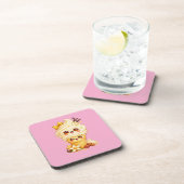 Cône de Glace Vanille Kawaii Dessous de Verre (Côté Droit)