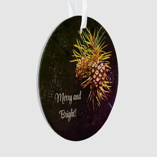 cône de pin rustique (devant)