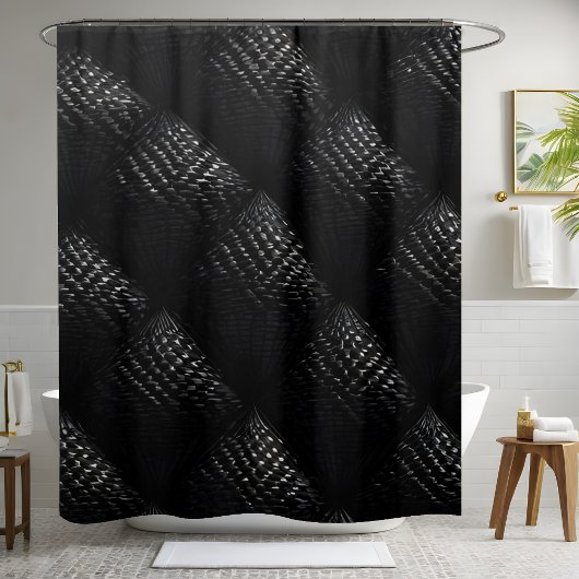 Cone Design rideau de douche noir