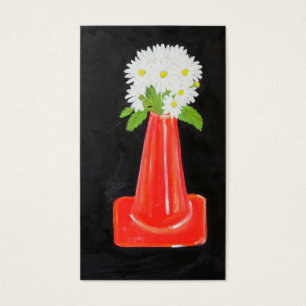 Cône et fleurs du trafic