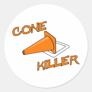 Cone Killer Ronde Sticker