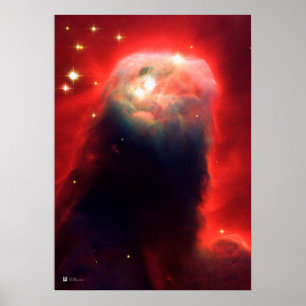 Cone Nebula, NGC 2264 - NASA Hubble Space Telescop Poster