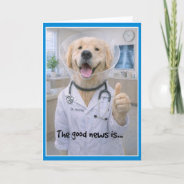 Cone of Shame Get Well Card COC-1 Kaart