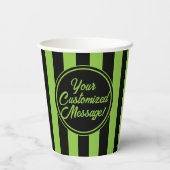 Cone Paper Cups (CU's) met groene gifstoffen Papieren Bekers (Achterkant)