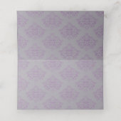 Conefloer elegant Damask Blank Place Kaarten (Binnenkant ongevouwen)