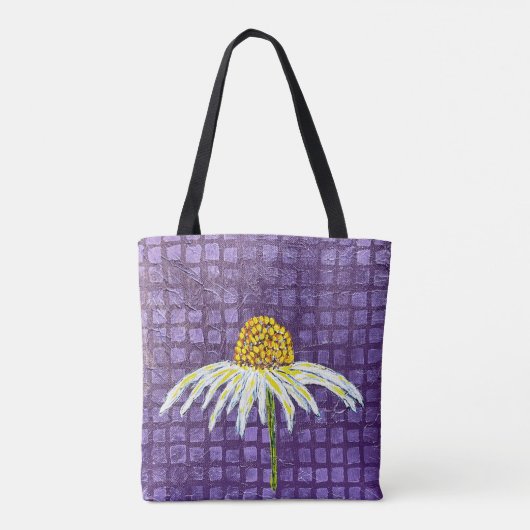 coneflower canvas tas (Achterkant)