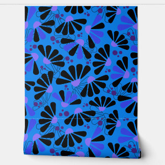 Coneflower Confetti op Paradise Blue Behang