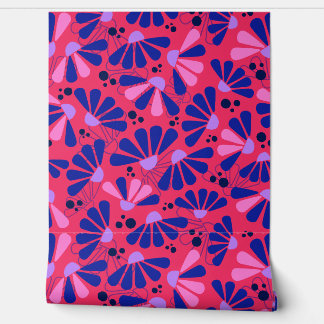 Coneflower Confetti op Raspberry Behang