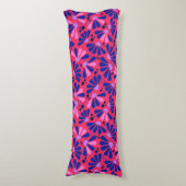 Coneflower Confetti op Raspberry Lichaamskussen (Voorkant Verticaal)