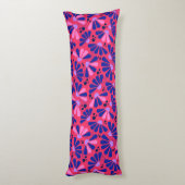 Coneflower Confetti op Raspberry Lichaamskussen (Achterkant (Verticaal))