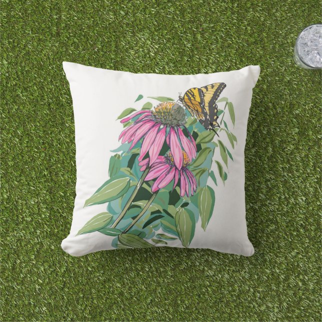 Coneflower Outdoor pillow Buitenkussen (Gras)