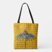 Coneflower Yellow canvas tas (Achterkant)