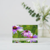 Coneflowers Beauful Floral Visitekaartje (Staand voorkant)