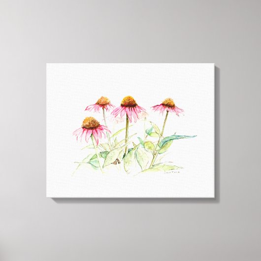 Coneflowers Canvas Afdruk (Voorkant)