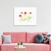 Coneflowers Canvas Afdruk (Insitu (Woonkamer))