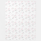 Conejo blanco fleece deken (Voorkant)