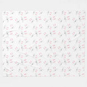 Conejo blanco fleece deken (Voorkant (Horizontaal))