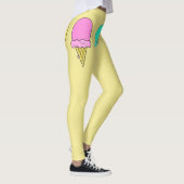 cônes de crème glacée leggings jaunes (Droite)