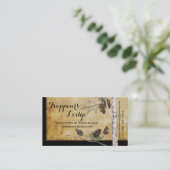 Cônes de pin et cartes de visite de regard (Debout devant)