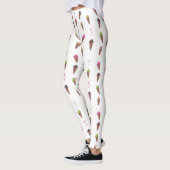 Cones et rubans de crème glacée Leggings personnal (Gauche)