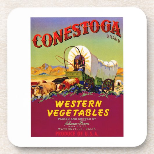 Conestoga Westerne groenten Bier Onderzetter (Voorkant)