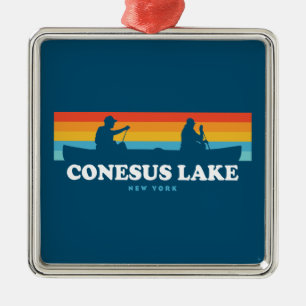 Conesus Lake New York Metalen Ornament