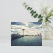 Coney Island Beach Panorama Briefkaart (Staand voorkant)