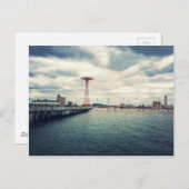 Coney Island Beach Panorama Briefkaart (Voorkant / Achterkant)
