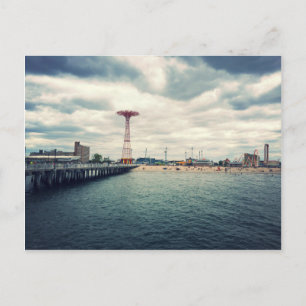 Coney Island Beach Panorama Briefkaart