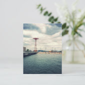 Coney Island Beach Panorama Briefkaart (Staand voorkant)