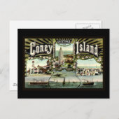 Coney Island Briefkaart (Voorkant / Achterkant)