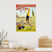 Coney Island Circus Water Carnaval Poster (Keuken)