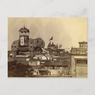 Coney Island, Elephant Colossus, Uitzicht Briefkaart