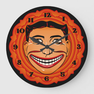 Coney Island Funny Face Clock Grote Klok