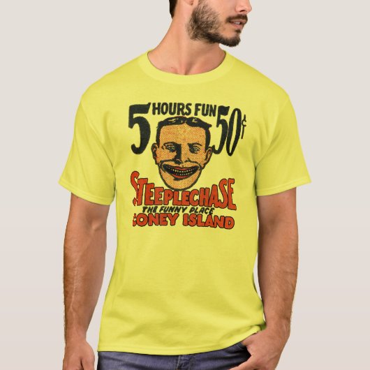  Coney Island Funny Face Design T-shirt (Voorkant)