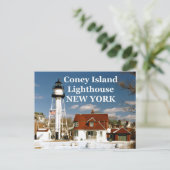 Coney Island Lighthouse, New York Briefkaart (Staand voorkant)