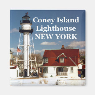 Coney Island Lighthouse, New York Magnet Magneet
