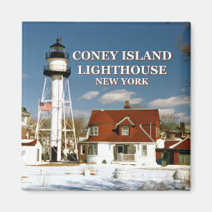 Coney Island Lighthouse, New York Magnet Magneet