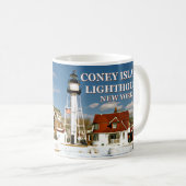 Coney Island Lighthouse, New York Mok (Voorkant rechts)