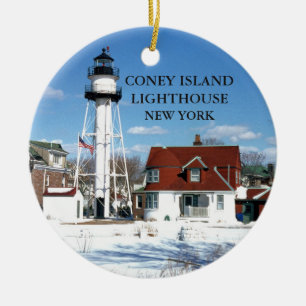 Coney Island Lighthouse, New York Ornament