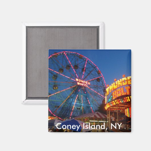 Coney Island Magnet Magneet (Voorkant / Achterkant)