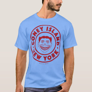 Coney Island New York City Red SteepleChase Face T-shirt